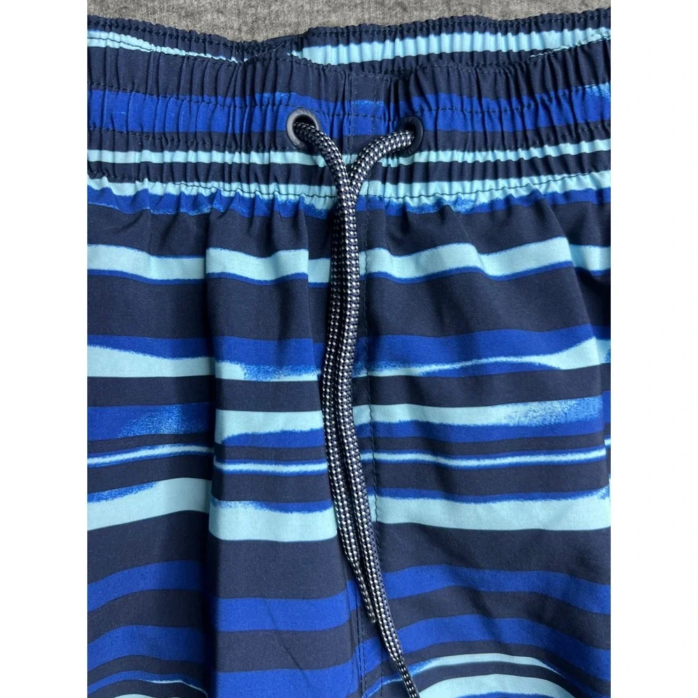 Nike Mens Swim Volley Shorts Blue Ombre Striped Trunks NESSD545-440 Small NWT